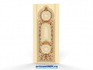 luxury classic baroque carved door 3D 모델