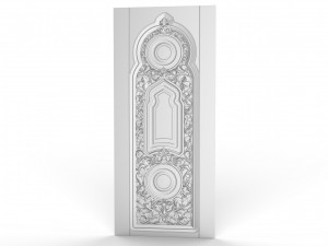luxury classic baroque carved door 3D 모델
