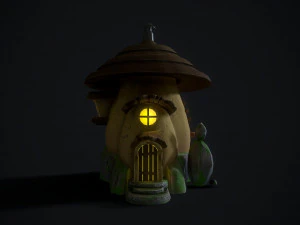 mushroom house 3D Model