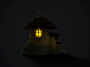 mushroom house 3D Model