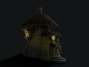mushroom house 3D Model
