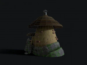 mushroom house 3D Model