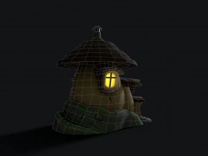 mushroom house 3D Model