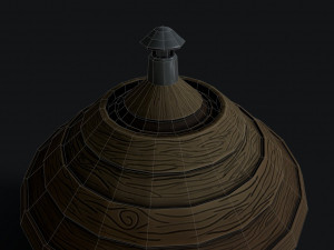 mushroom house Modello 3D