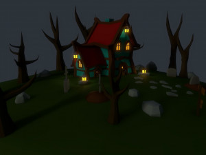 creepy house Modelo 3D