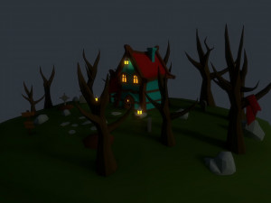 creepy house Modelo 3D