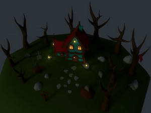creepy house Modelo 3D