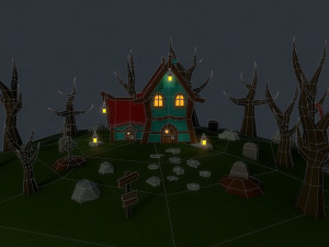 creepy house Modelo 3D