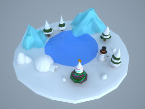 christmas igloo 3Dモデル