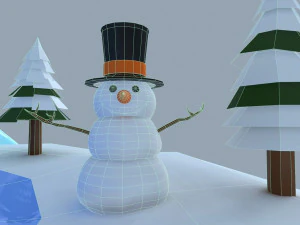 क्रिसमस इग्लू 3D मॉडल