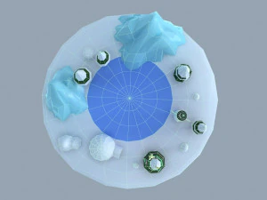 क्रिसमस इग्लू 3D मॉडल