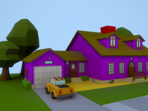 low poly house 2 3D 模型