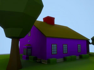 low poly house 2 3D Model