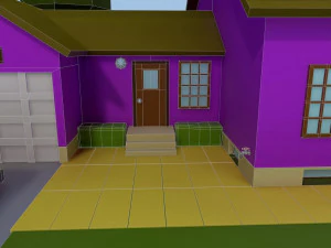 low poly house 2 3D Model