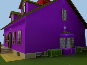 low poly house 2 3D Model