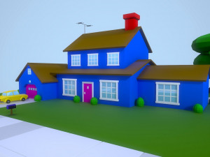 low poly house 1 3D मॉडल