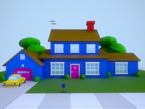 low poly house 1 3D मॉडल