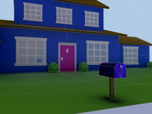 low poly house 1 3D मॉडल