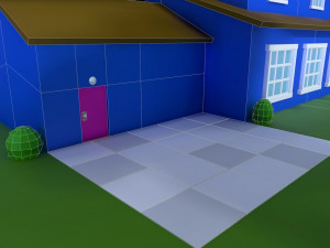 low poly house 1 3D मॉडल