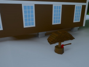 low poly house 3D Модель