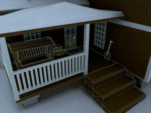 low poly house 3D Model