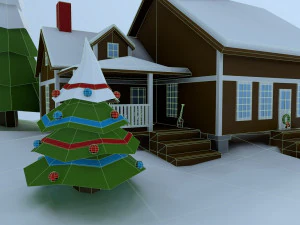 low poly house 3D Model