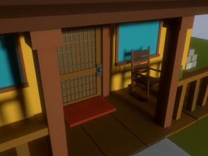 low poly old house 3D Модель