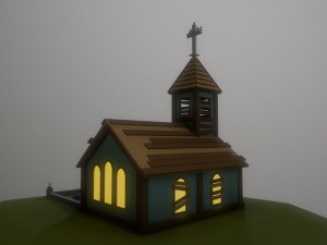 abandoned church Modèle 3D