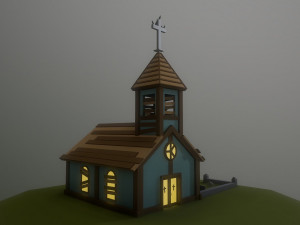 abandoned church Modèle 3D