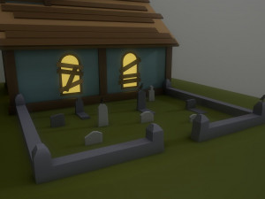 abandoned church Modèle 3D