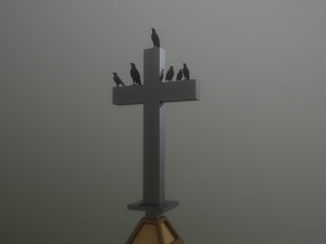 abandoned church Modèle 3D