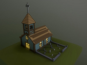 abandoned church Modèle 3D