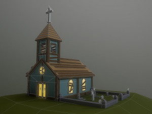 abandoned church Modèle 3D