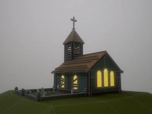 abandoned church Modèle 3D