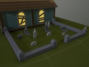 abandoned church Modèle 3D