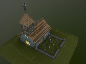 abandoned church Modèle 3D