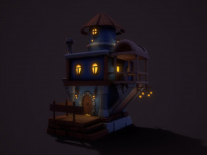 fantasy teapot house 3D 模型