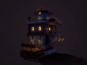 casa de bule de fantasia Modelo 3D