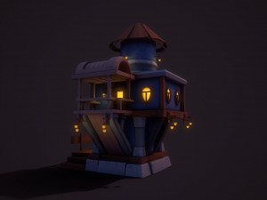 fantasy teapot house 3D मॉडल
