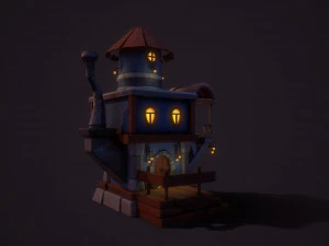 fantasy teapot house 3D Model