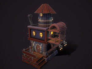fantasy teapot house 3D मॉडल