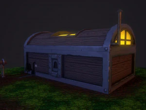 fantasy chest house 3D Model