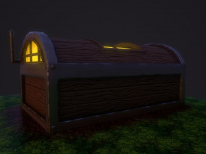 fantasy chest house 3D Model