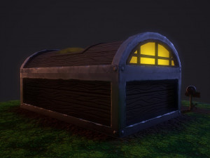 fantasy chest house 3D Model