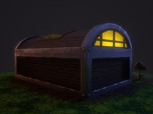 fantasy chest house 3D Model