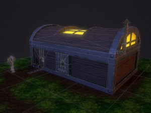 fantasy chest house 3D Model