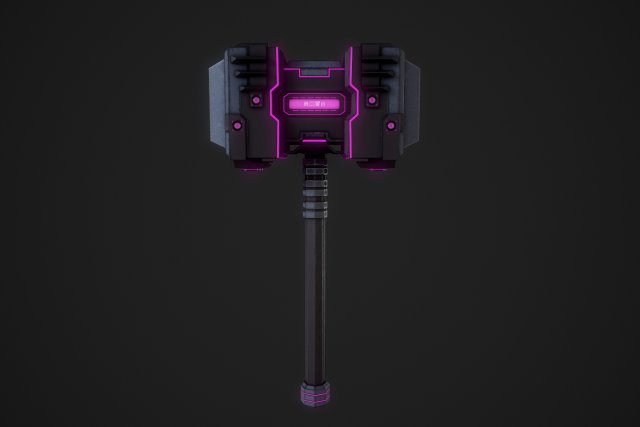 hammer Model 3D .c4d .max .obj .3ds .fbx .stl .blend