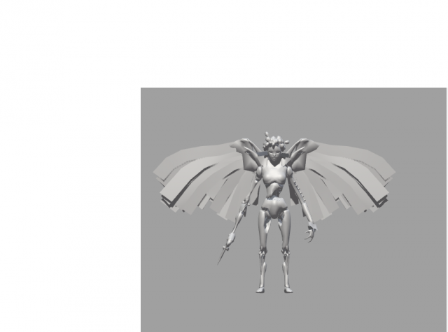 harpy 3D Model .c4d .max .obj .3ds .fbx .stl .blend 