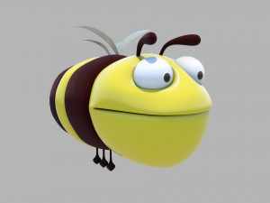 cartoon bee 3Dモデル
