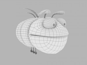 cartoon bee 3Dモデル